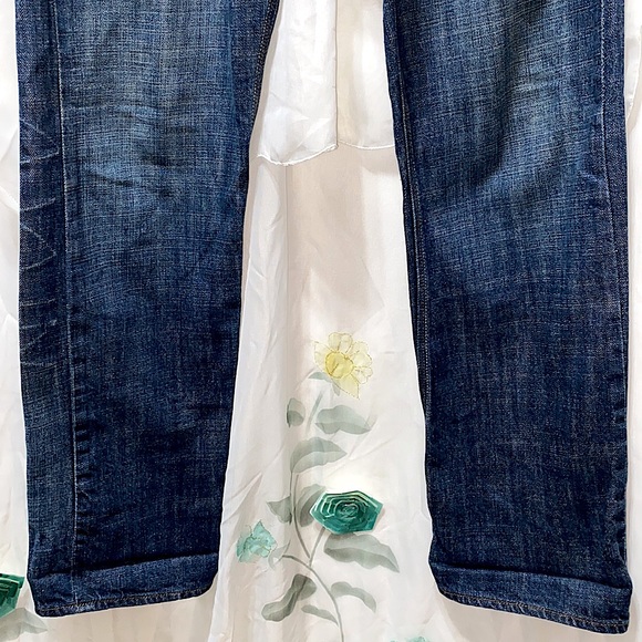 MEN’S LEVI STRAUSS & CO LEVI’S SLIM STRAIGHT 514 BLUE DENIM JEANS SZ W 30/L30 - Picture 3 of 14